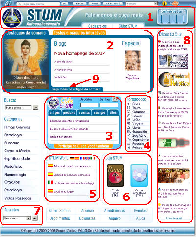 Nova Homepage de 2007