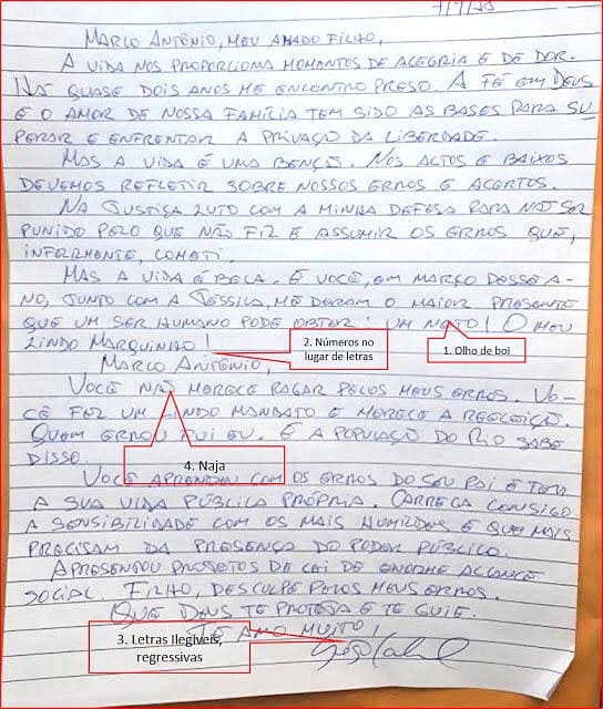 Análise da escrita do ex-governador Sergio Cabral