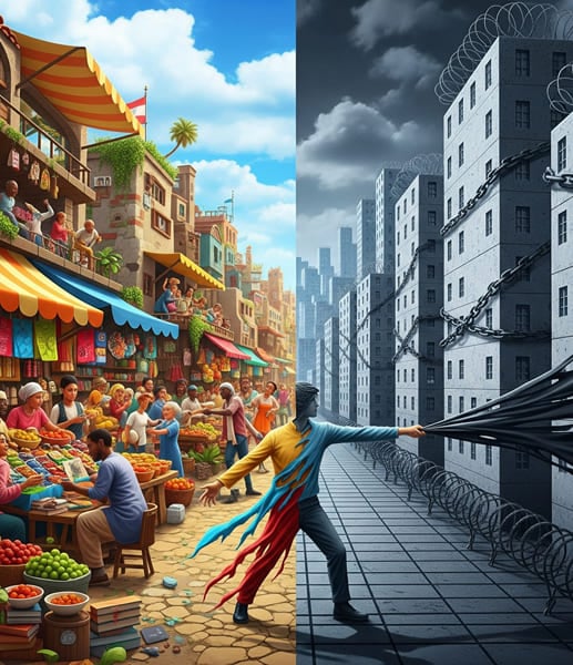 Livre mercado Vs. Coerção social