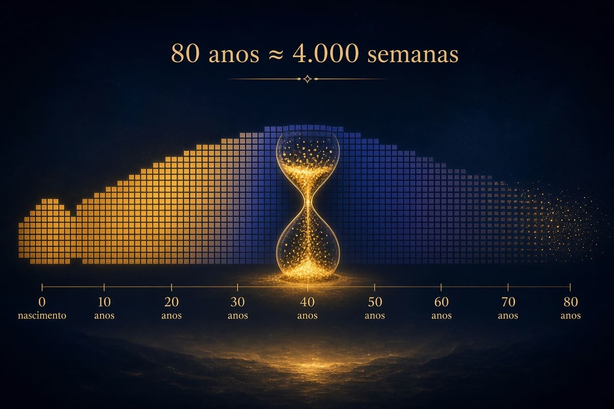 Uma vida de 80 anos tem quatro mil semanas