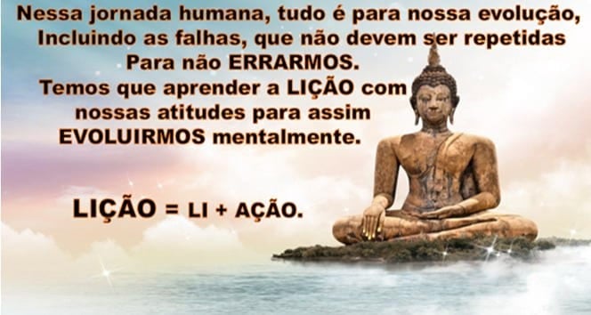 Uma vida é uma lição para nossa Evolução