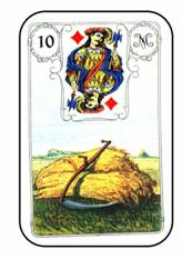 CARTA 10 - A FOICE - Baralho Cigano no Somos Todos UM